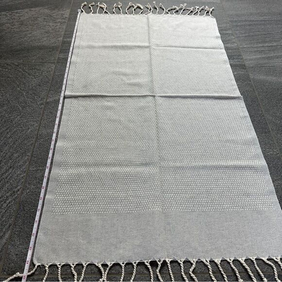 NEW Turkish Peshkir Kitchen Dish Tea Hand Towel Peshtemal 100% Cotton Light Gray - Picture 9 of 10